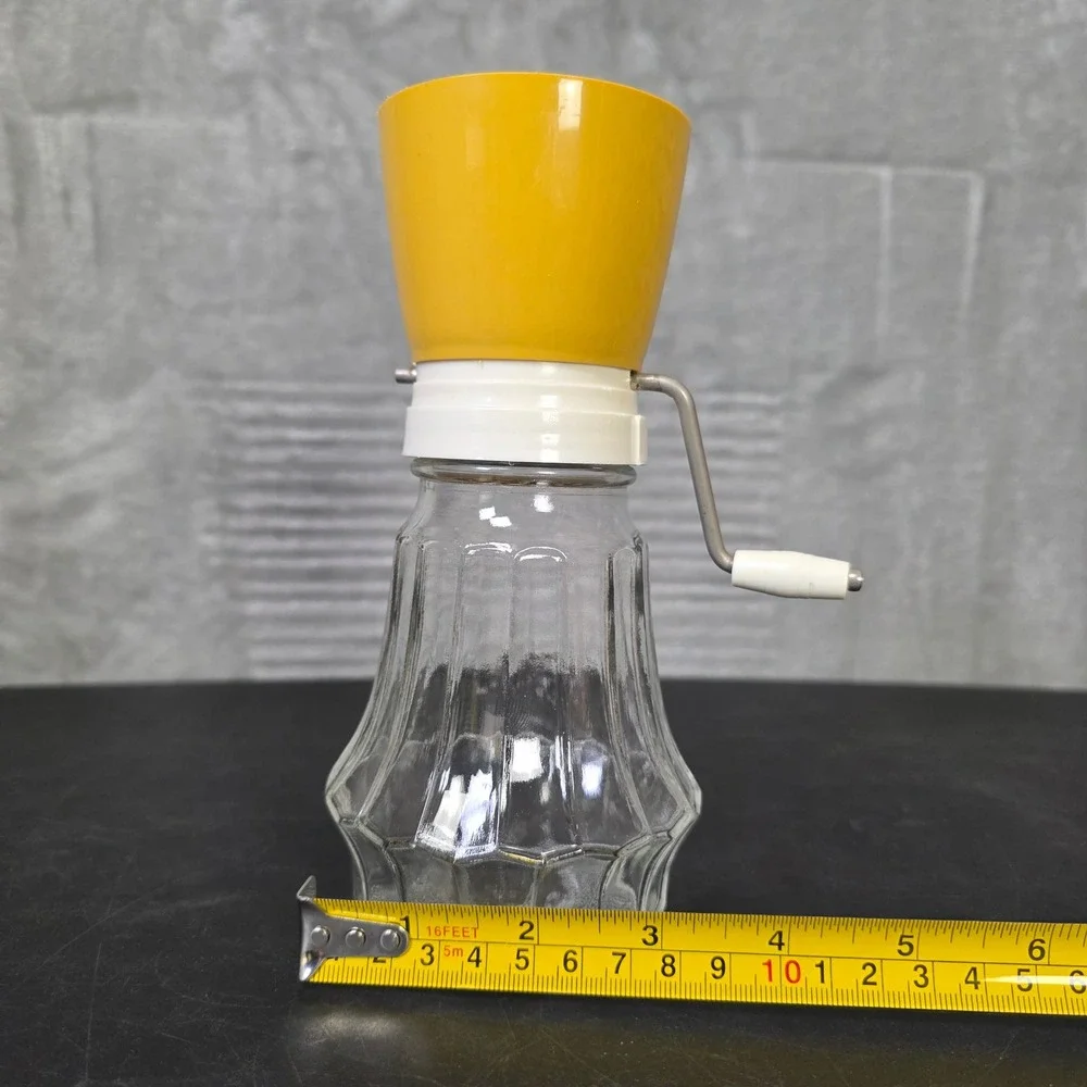 Federal Housewares Nut Grinder Chopper Manual Vintage Mustard Yellow Missing Lid